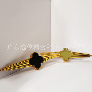 Floral Pattern <b>Sofa</b> Decorative Buckle Warm <b>Gold</b> Plastic Contemporary Design High Quality Furniture Hardware - Product Image 1