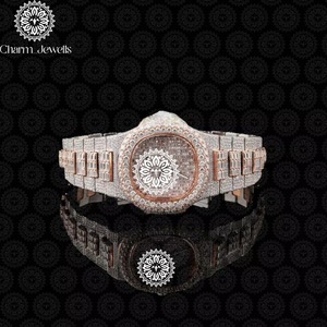 Montre en diamant écologique avec finition de luxe pour un style de vie moderne et une mode élégante, disponible à un prix raisonnable - Product Image 3