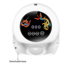 Lampe à ongles LED à lumière rouge 660 nm, sécheuse 128 W, écran LCD UV, fonction de mémoire, durcissement du gel de polissage - Product Image 4