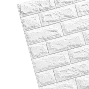 Papel De Parede Papier Peint Papel Tapiz Para Pared PE Wall Panel 3d Brick Wallpaper 3d PE Foam Wall Sticker per la decorazione domestica