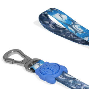 สายจูงสุนัข H3D ลายดอกไม้สีฟ้า ปรับระดับได้ - Product Image 4
