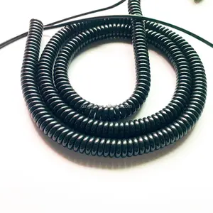 Customized 2x20AWG Electrical Spring Cable Spiral Coiled Cable for Automotive System