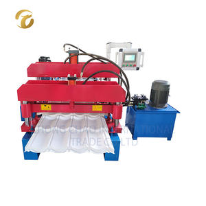 Geglazuurde Metalen Tegels Maken Dakpaneel Rolvormen Productiemachine Prijs - Product Image 5