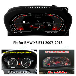 شاشة عرض ذكية للسيارة من كراندو مقاس 12.<span class=keywords><strong>3</strong></span> بوصة، شاشة لوحة القيادة لسيارات بي إم دبليو X6 E71 وX5 E70، مشغل دي في دي للسيارة مع نظام CCC CIC - Product Image 6