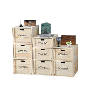 Boîte de rangement en bois faite à la main, nouveau design, boîte à jouets en bois multifonctionnelle, vente en gros - Product Image 1