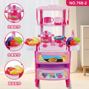 Ensemble de jouets de simulation de cuisine en plastique avec ustensiles et aliments pour enfants de 2 à 6 ans - Product Image 5