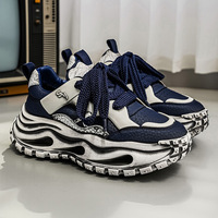 Chaussures de sport pour hommes MQ95 de haute qualité, nouvelles arrivées printemps, baskets tendance de marque premium, couleur unie, chaussures à semelle épaisse à la mode