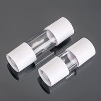 Flacon compte-gouttes à pression 10ml 15ml, flacon vide en plastique pour crème contour des yeux et lotion, contenant portable pour cosmétiques