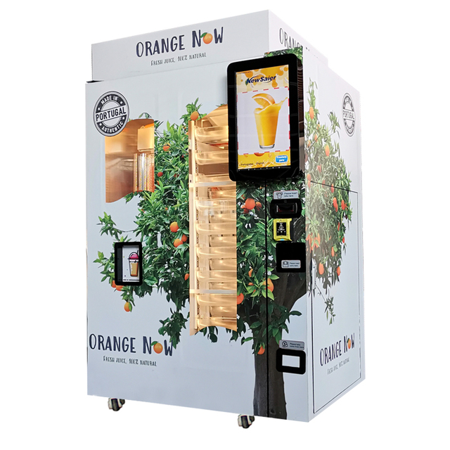 Fruit and Salad Vending Machines Freshly Squeezed Orange Juice Vending Machine