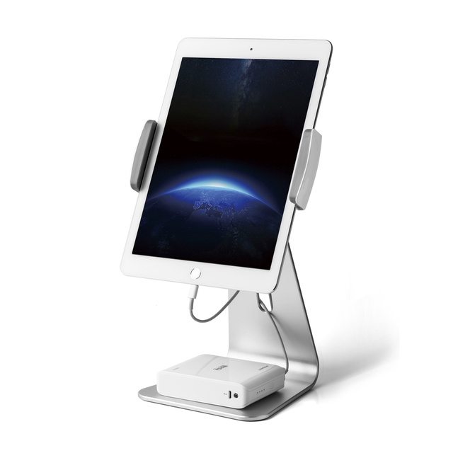 Custom Adjustable 360 Degree Rotation Aluminium Tablet Stand Holder 7 to 13 Inch for Desktop Support for Office Use
