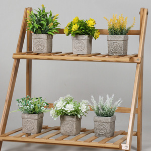 Mini tallo suculento Artificial DIY, rosa blanca y planta de imitación de plástico <span class=keywords><strong>Echeveria</strong></span> para decoración del hogar para Navidad, Día DE LA Madre - Product Image 4