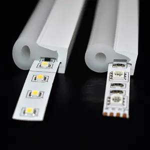 Su geçirmez silikon led tüp kol led aydınlatma şeritleri esnek silikon profil silikon tüp için led şerit