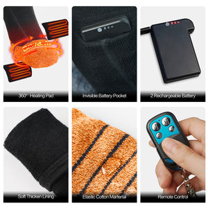 Meias aquecidas 7.4v, para o inverno, esqui, para atividades ao ar livre, térmicas, recarregáveis, com bateria - Product Image 3