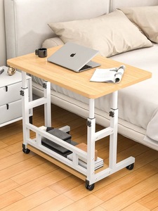 Bureau à domicile en MDF facile à soulever avec réglage vertical de la hauteur Bureau d'ordinateur à pied métallique pour chambre à coucher - Product Image 4