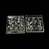 Emballage en blister transparent à charnière en plastique PET avec logo en relief personnalisé pour outils à main et quincaillerie