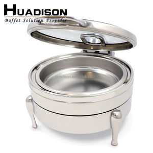 Pemasok Peralatan Pemanas Makanan Prasmanan Restoran Huadison, Langsung dari Pabrik, Set Chafer Dish Prasmanan Baja Tahan Karat - Product Image 3