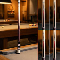 Queue de billard incrustée 1/2, queue de billard avec élément carte à jouer, pointe de 12,5 mm, joint métallique, logo personnalisé disponible, vente directe usine