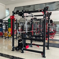 REYK Ultimate Cable Cross Fly Trainer Commercial Multi Functional Power Cage Smith Machine Gym Strength Training Equipment