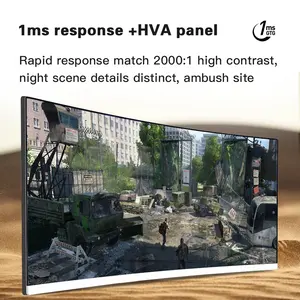 Moniteur de jeu incurvé 34 pouces 4K 165Hz avec temps de réponse de 1 ms HVA LED LCD - Product Image 2
