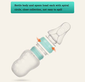 Cucchiaio in Silicone bottiglia neonato allattamento Sippy Cup biberon a tre usi biberon set alimentazione portatile - Product Image 5