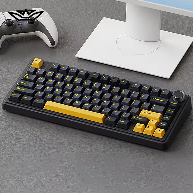 AULA F75 Customized Programmable Mechanical Keyboard Hot Plug Wireless Triple Mode RGB Backlit USB Type-C Spill Keyboard
