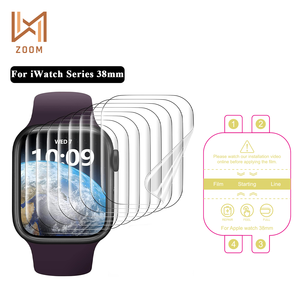 Film Hydrogel Transparent EPU Protection d'Écran pour Montre Intelligente <span class=keywords><strong>Apple</strong></span> <span class=keywords><strong>Watch</strong></span> Series 7 8 9 10 49 45 44 42 41 40 38mm Installation Facile 3D - Product Image 1