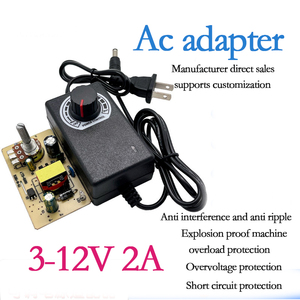 Adjustable Power <strong>Adapter</strong> DC Power <strong>Adapter</strong> Power Supply 3-24V 1A, Used for LED Strip Lights <strong>12V</strong> 16V 18V 19V 20V 1a 2a 3a 5a 10a - Product Image 4