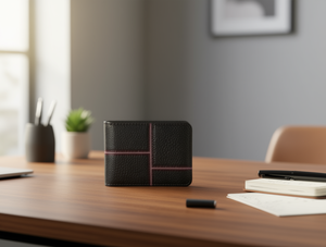 Portafoglio da uomo in PU da 7 pollici con chiusura a pannelli, stile minimalista, ideale come regalo - Product Image 2