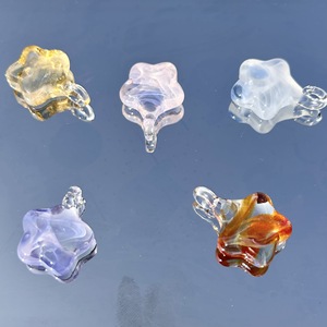 Collier et boucles d'oreilles DIY en verre soufflé (Lampwork) avec pendentif Gâteau Xingx et Lune, en verre importé, idéal pour cadeau vidéo - Product Image 3