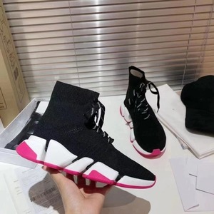 Zapatos de calcetín con cordones de diseñador para hombre, <span class=keywords><strong>zapatillas</strong></span> de deporte altas de lujo Unisex, <span class=keywords><strong>zapatillas</strong></span> de deporte al por mayor de punto de <span class=keywords><strong>marca</strong></span> de moda, malla suave para <span class=keywords><strong>mujer</strong></span> - Product Image 5