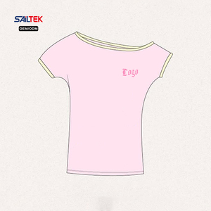 Contrast Binding Off Shoulder <strong>Women</strong> Slim Fit <strong>T</strong> <strong>Shirt</strong> Y2K Aesthetic Baby Tee Vintage Graphic Summer Tops <strong>for</strong> <strong>Women</strong> Crop Top Tee - Product Image 1
