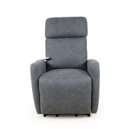 Fauteuil inclinable électrique en tissu doux avec poche latérale pour personnes âgées, idéal pour le salon et la maison
