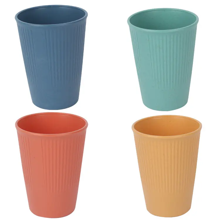 New Arrival Wholesale Unbreakable Drinking Cups Wheat Straw Water Coffee Mug Tea Milk Drinking Glasses Healthy Tumbler