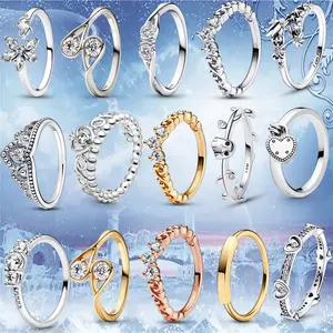 Модные кольца из серебра 925 пробы высокого качества подходят для изготовления ювелирных изделий.