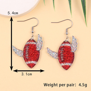 Boucles d'oreilles magnétiques drapeau pour enfants, bijoux de fête tendance pour oreilles non percées - Product Image 5
