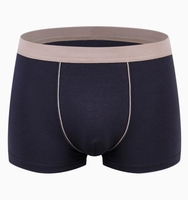 Caleçons boxers mi-hauts respirants en coton pour hommes avec logo tricoté à la taille, sous-vêtements rouges sexy, culottes jetables en soie de haute qualité