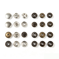Accessoires vestimentaires pour hommes, bouton-pression en métal à 4 parties de 12 mm avec logo personnalisé pour chemises, blouses et vêtements pour hommes