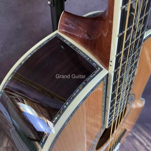 Custom 5A Full Cedar <strong>Wood</strong> OOO45 Mold Abalone <strong>Inlaid</strong> with Black Fingerboard and SOLID ROSEWOOD BACK SIDE Acoustic Guitar - Product Image 6