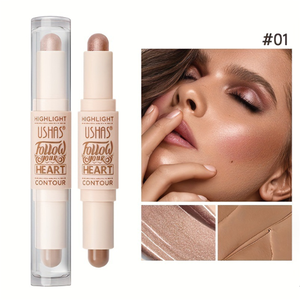 Stick de Maquillaje Corporal 2 en 1 <span class=keywords><strong>USHAS</strong></span>, Iluminador y <span class=keywords><strong>Contorno</strong></span> Facial en Barra, Lápiz en Crema para Contornear, Iluminar y Sombrear - Product Image 5