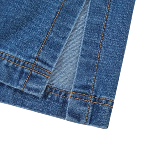 Veste en jean bleu classique pour femme avec fermeture à boutons Manches longues Chemise en jean décontractée Veste d'extérieur - Product Image 5