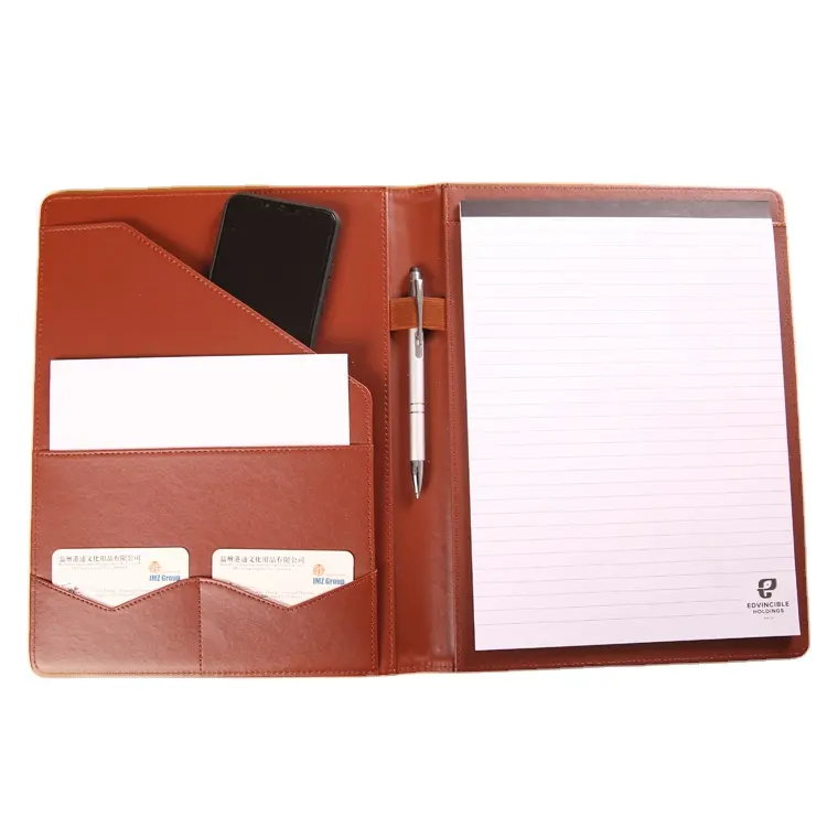 सबसे अच्छा बेच a4 कार्यालय व्यक्तिगत पु चमड़े नमूना व्यापार लेखन कलम धारक नोटपैड के साथ पोर्टफोलियो प्रकरण फ़ाइल फ़ोल्डर