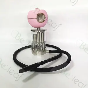 Deluxe Pink Mini Apple Hookah Rechargeable Portable with Pods Blue Electric Hookahs