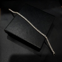 Bracelet de chaîne de tennis en diamant de laboratoire personnalisé en or 9K 14K 18K Bracelets de tennis en diamant cultivés en laboratoire pour femmes