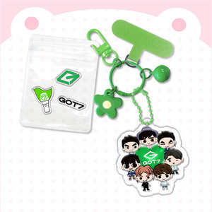 พวงกุญแจอะคริลิค KPOP <span class=keywords><strong>ATEEZ</strong></span> KATSEYE Stray Kids V SUGA J-HOPE ชุดจี้การ์ตูนพร้อมสติกเกอร์ไลท์สติ๊ก ของขวัญสำหรับแฟนคลับ - Product Image 5
