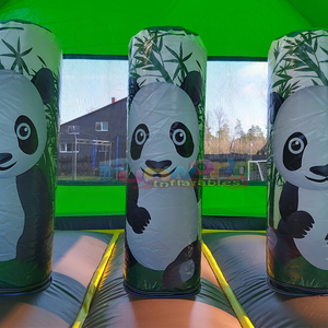 Castillo inflable Panda, tobogán inflable, combo de juegos inflables de calidad comercial para niños - Product Image 3