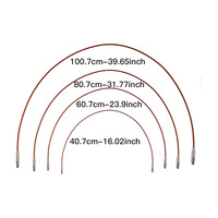 Juego de 13 Pares de Agujas Circulares Intercambiables de Aluminio para Tejer, Herramientas de Tejer a Mano de Alta Calidad, Aptas para Principiantes