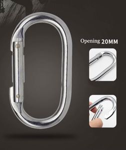 Professional Portable Waterproof Quick-hanging High Strength Alloy Steel Carabiners <b>Fire</b> Safety Buckles Mountaineering - Product Image 5