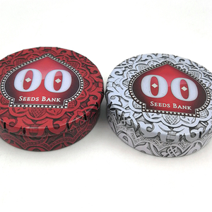 Pop top tin box packaging click clack tin box small round box for mint and candy