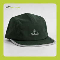 Casquette de course en nylon à 5 panneaux, nouvelle mode, logo réfléchissant, séchage rapide, respirante, pour le sport et les activités de plein air