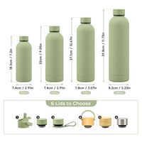 Bouteille sport isotherme à double paroi en acier inoxydable 18/8 de qualité supérieure, sans BPA, avec logo personnalisé, réutilisable, cadeau d'entreprise